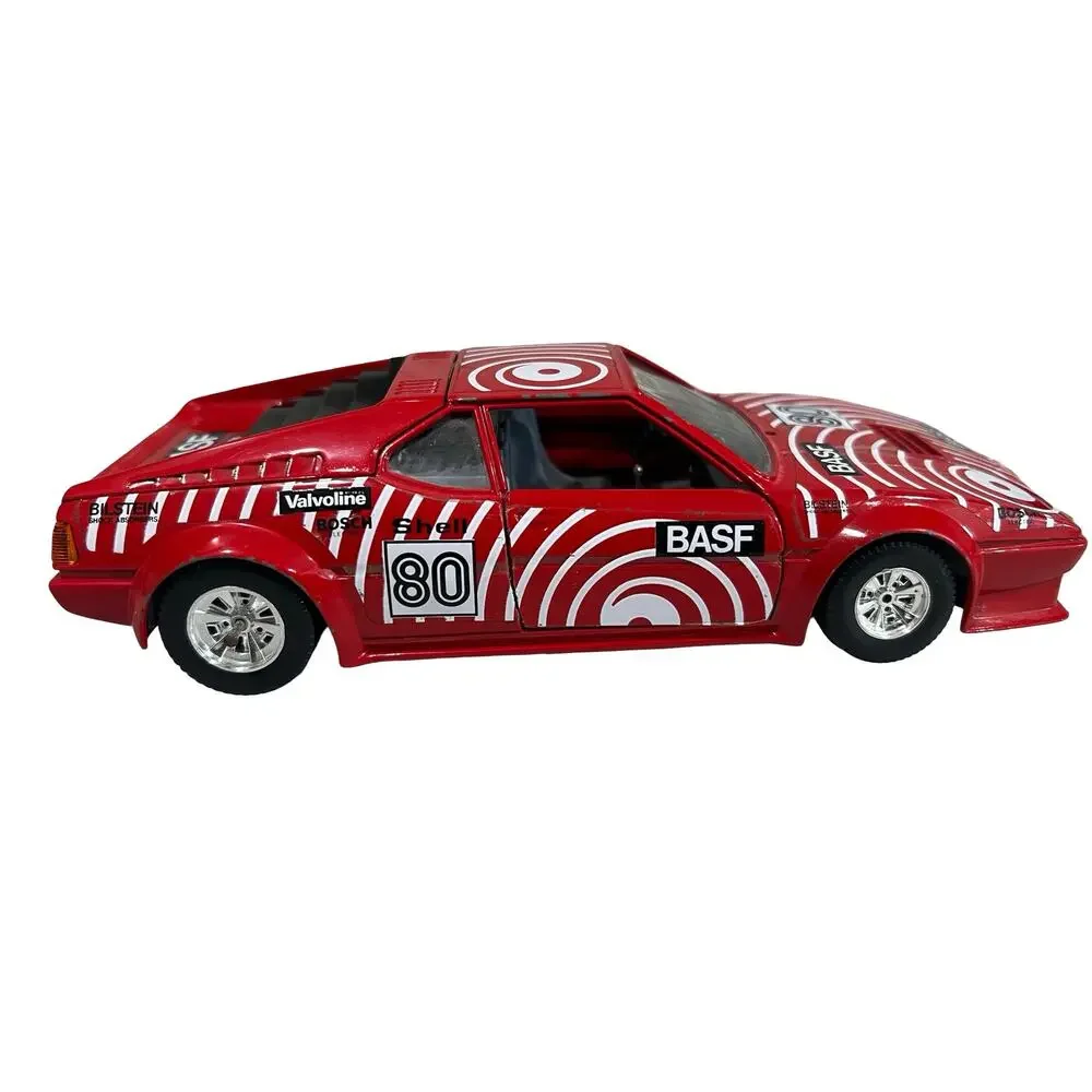 Vintage Bburago BMW M1 BASF #80 1:24 Diecast Race Car 0169 Made in Italy